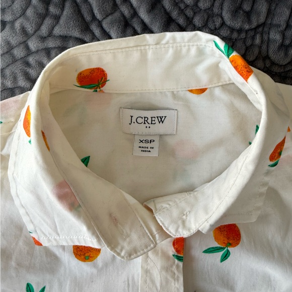 J. Crew White Oranges Top - Picture 4 of 5